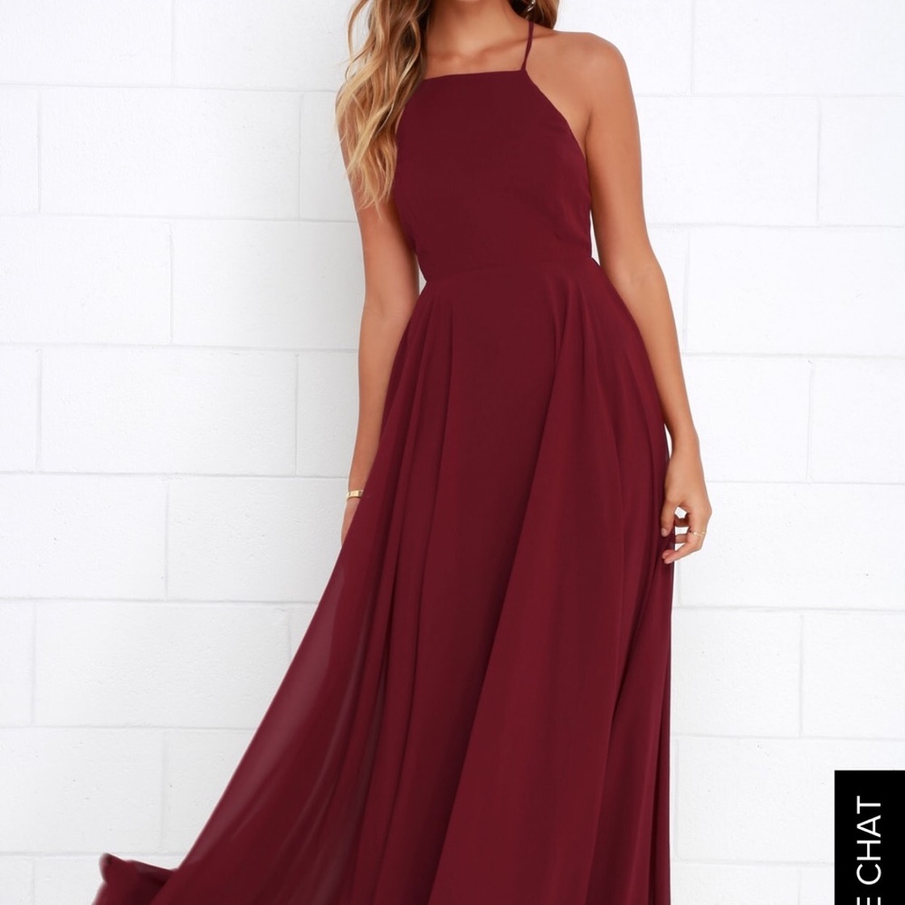 Lulus halter maxi dress